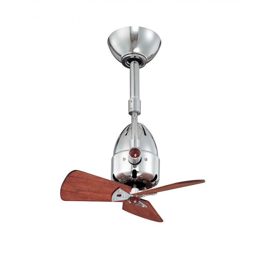 Matthews Fan Company Diane 16in Oscillating Ceiling Fan | Textured Bronze Wood Blades | Damp Rated for Covered Patio & Indoor | Model DI-TB-WD