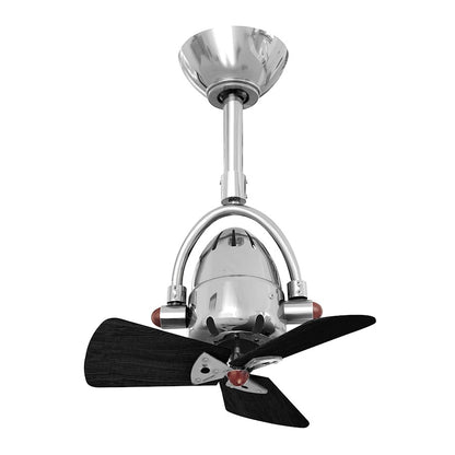 Matthews Fans Diane 16in 3-Blade Ceiling Fan | Contemporary Textured Bronze and Barn Wood Solid Wood Blades | Bedroom & Small Room | Model DI-TB-WDBW