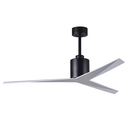 Matthews Fans Eliza 56in 3-Blade Ceiling Fan | Gloss White and Matte Black ABS Blades | Living Room & Bedroom | 56 x 56 x 12 in | Model EK-WH-BK