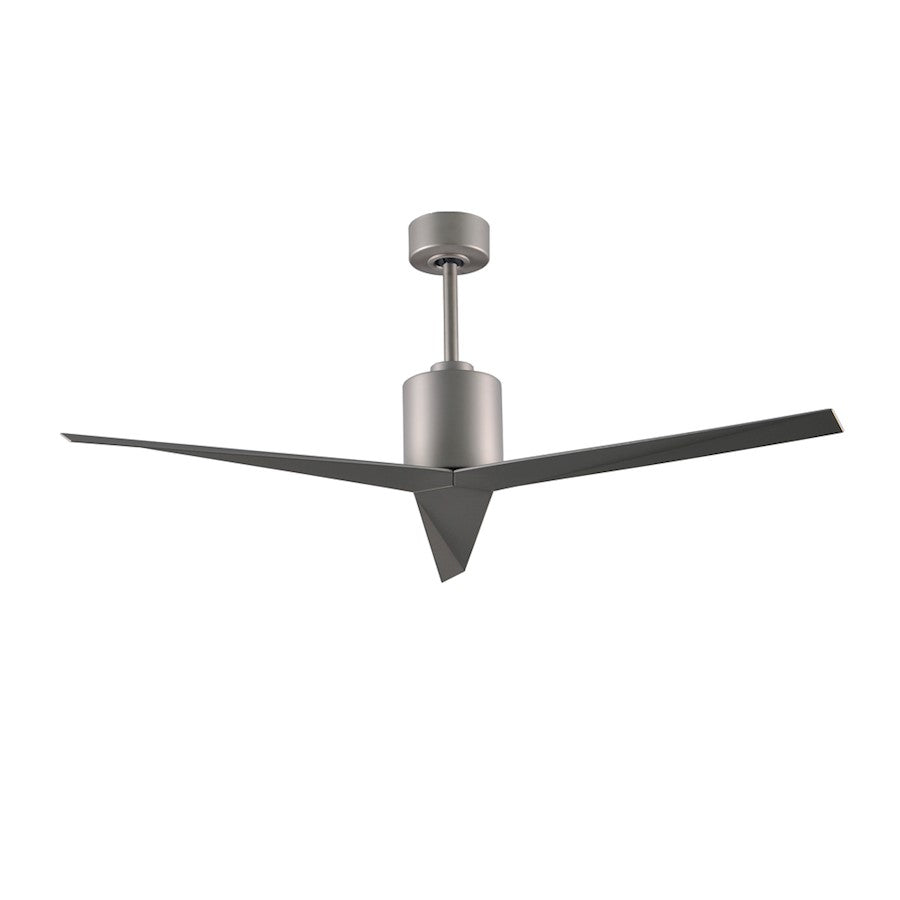 Matthews Fan Atlas Eliza 56in 3-Blade Ceiling Fan | Brushed Nickel and Brushed Nickel Blades | Living Room & Bedroom | Model EK-BN-BN