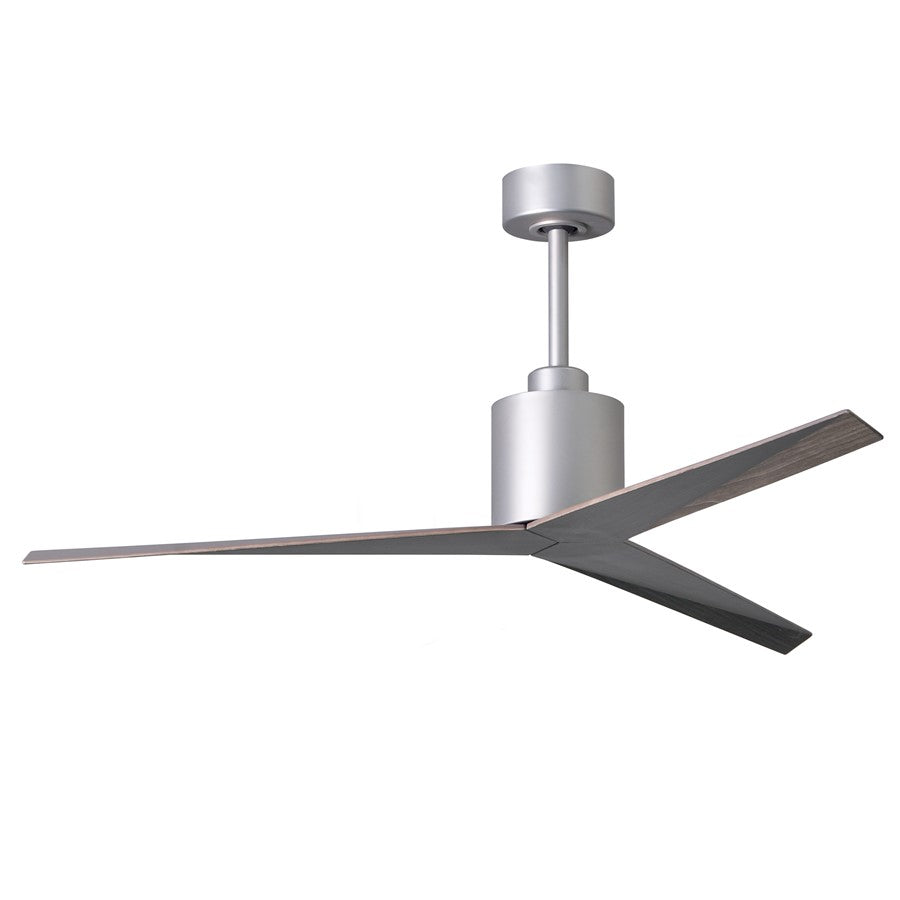 Matthews Fans Eliza 56in 3-Blade Ceiling Fan | Brushed Nickel and Old Oak Tone ABS Blades | Outdoor Covered Patio & Great Room | Model EK-BN-OO