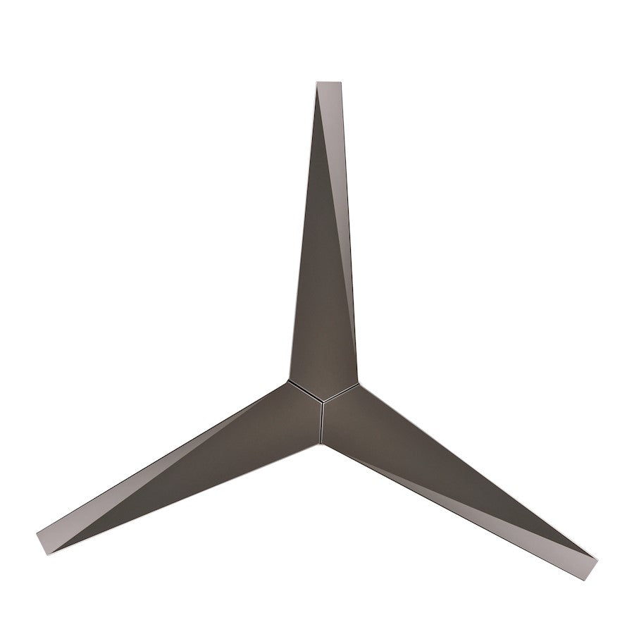 Matthews Fan Eliza-H 56in 3-Blade Flush Mount Ceiling Fan | Brushed Nickel | Low Ceilings & Damp Locations | 56 x 56 x 9 in | Model EKH-BN-BN