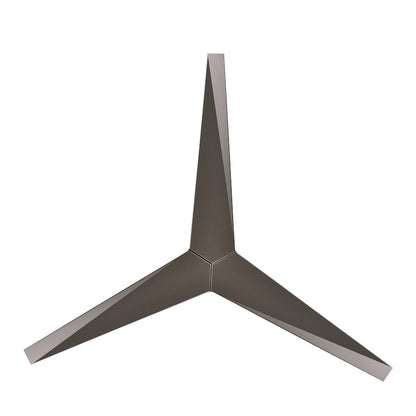 Matthews Fan Eliza-H 56in 3-Blade Flush Mount Ceiling Fan | Brushed Nickel | Low Ceilings & Damp Locations | 56 x 56 x 9 in | Model EKH-BN-BN