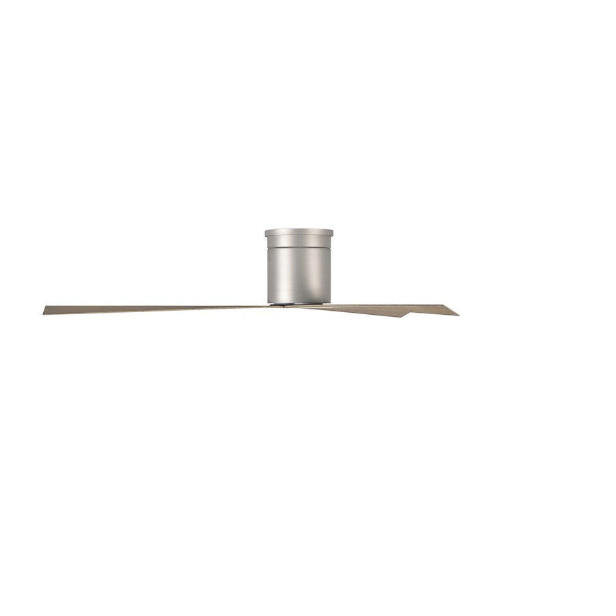Matthews Fan Eliza-H 56in 3-Blade Flush Mount Ceiling Fan | Brushed Nickel and Gray Ash Polycarbonate | Bedroom & Living Room | Model EKH-BN-GA