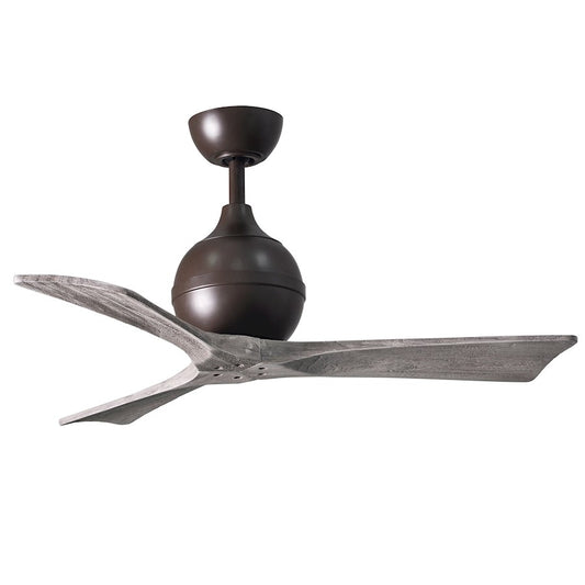 Matthews Fan Irene-3 42in 3-Blade Ceiling Fan | Textured Bronze and Barn Wood Blades | Bedroom & Living Room | 42 x 42 x 10 in | Model IR3-TB-BW-42