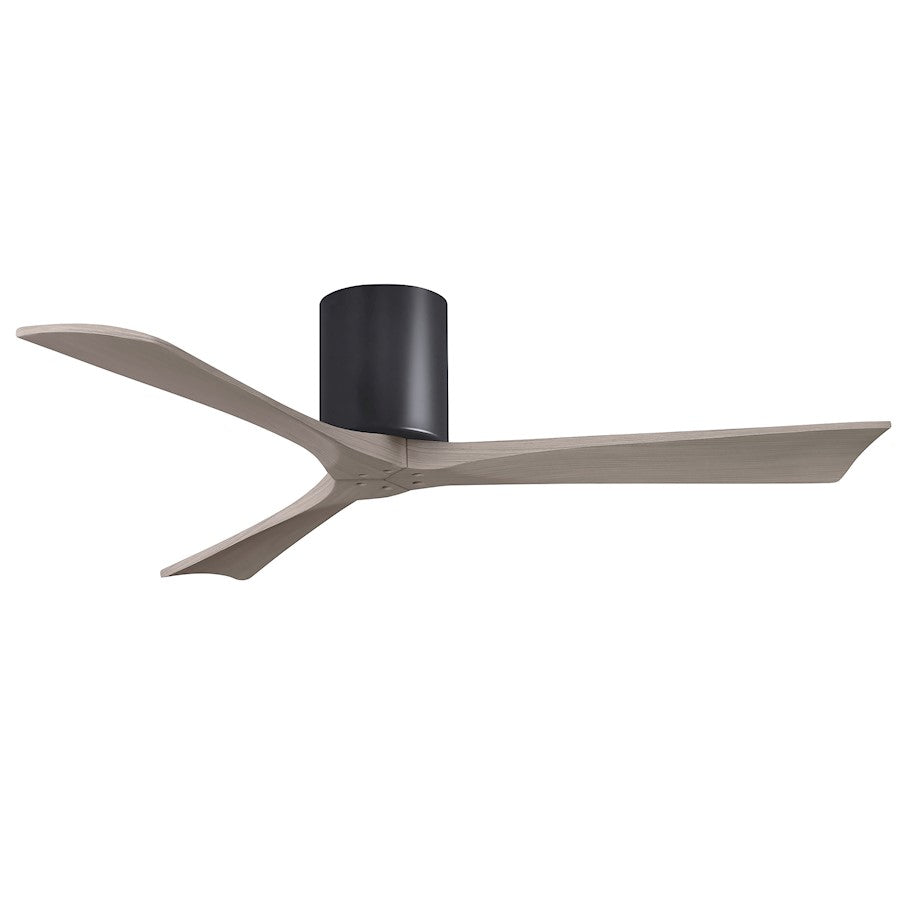 Matthews Fans Irene-3H 52in 3-Blade Ceiling Fan | Contemporary Walnut and Matte White Wood | Living Room & Bedroom | Model IR3H-WN-LM-52