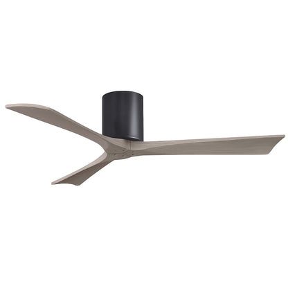 Matthews Fans Irene-3H 52in 3-Blade Ceiling Fan | Contemporary Walnut and Matte White Wood | Living Room & Bedroom | Model IR3H-WN-LM-52