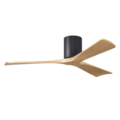 Matthews Fans Irene-3H 52in 3-Blade Ceiling Fan | Contemporary Walnut and Matte White Wood | Living Room & Bedroom | Model IR3H-WN-LM-52