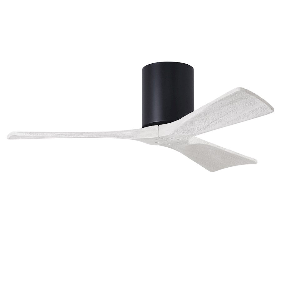 Matthews Fans Irene 3H 60in 3-Blade Ceiling Fan | Matte Black and Matte White Solid Wood Blades | Bedroom & Living Room | Model IR3H-BK-MWH-60