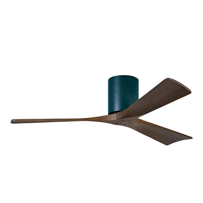 Matthews Fan Irene-3H 60in 3-Blade Ceiling Fan | Gloss White and Walnut Wood Blades | Bedroom & Living Room | 60 x 60 x 10 in | Model IR3H-WH-WA-60