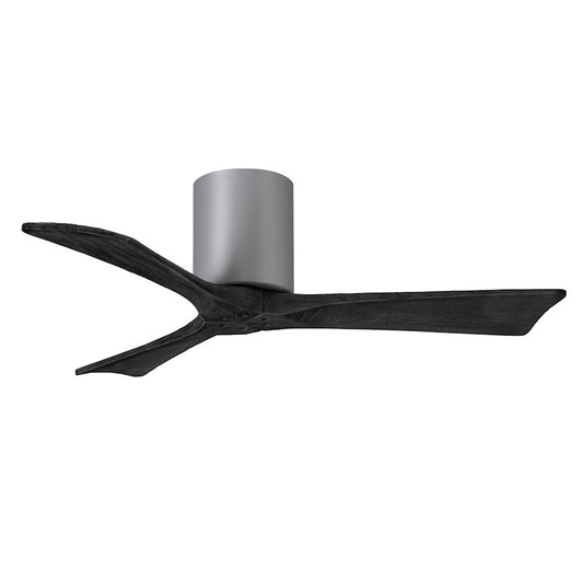 Matthews Fans Irene 3H 60in 3-Blade Ceiling Fan | Contemporary Brushed Nickel and Matte White Solid Wood | Bedroom & Living | Model IR3H-BN-MWH-60