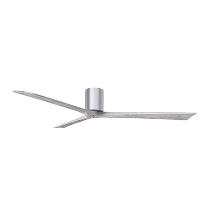 Matthews Fans Irene 3H 72in 3-Blade Ceiling Fan | Contemporary Brushed Nickel and Barn Wood Solid Wood | Living Room & Bedroom | Model IR3H-BN-BW-72