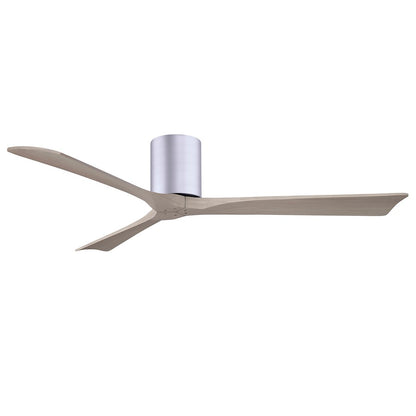 Matthews Fans Irene-3H 60in 3-Blade Ceiling Fan | Contemporary Brushed Nickel and Gray Ash Wood | Living Room & Bedroom | Model IR3H-BN-GA-60