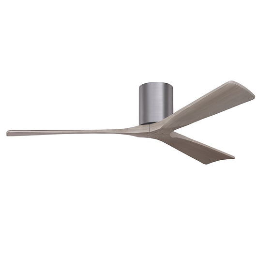 Matthews Fans Irene-3H 60in 3-Blade Ceiling Fan | Brushed Pewter and Gray Ash | Great Room & Covered Patio | 60 x 60 x 10 in | Model IR3H-BP-GA-60