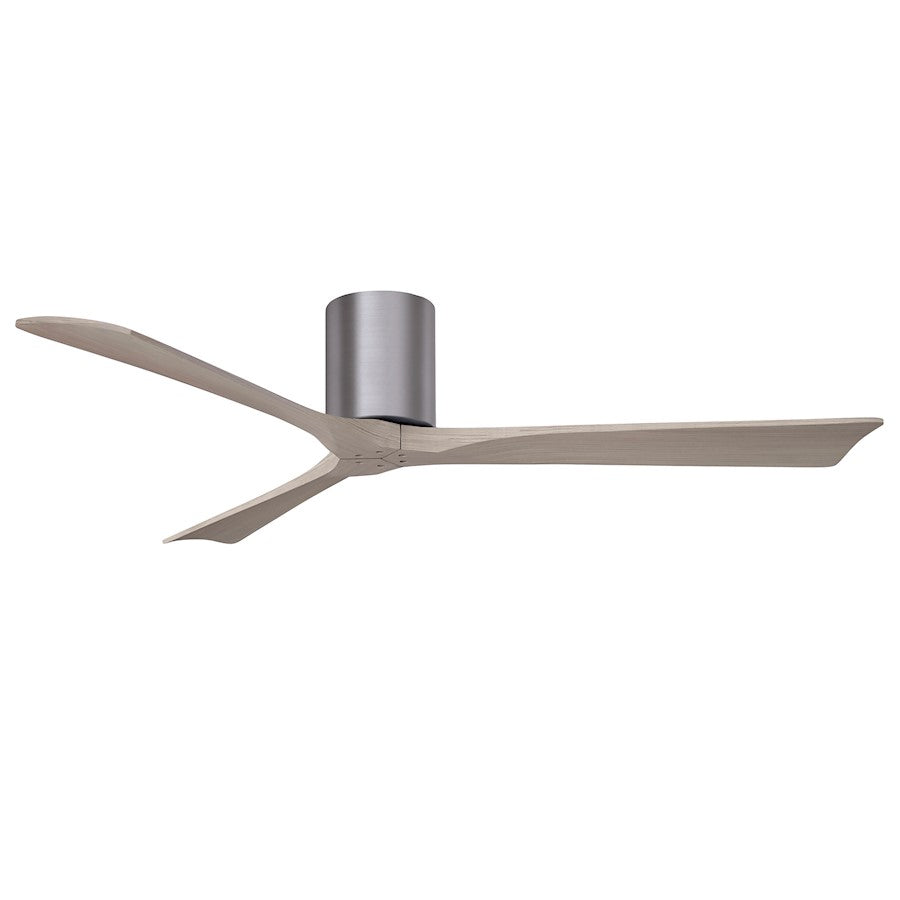 Matthews Fans Irene-3H 60in 3-Blade Ceiling Fan | Brushed Pewter and Gray Ash | Great Room & Covered Patio | 60 x 60 x 10 in | Model IR3H-BP-GA-60