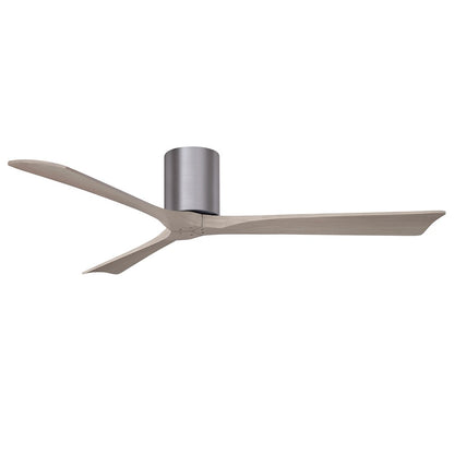 Matthews Fans Irene-3H 60in 3-Blade Ceiling Fan | Brushed Pewter and Gray Ash | Great Room & Covered Patio | 60 x 60 x 10 in | Model IR3H-BP-GA-60