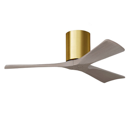 Matthews Fans Irene-3H 42in 3-Blade Ceiling Fan | Contemporary Walnut and Light Maple Solid Wood | Living Room & Bedroom | Model IR3H-WN-LM-42