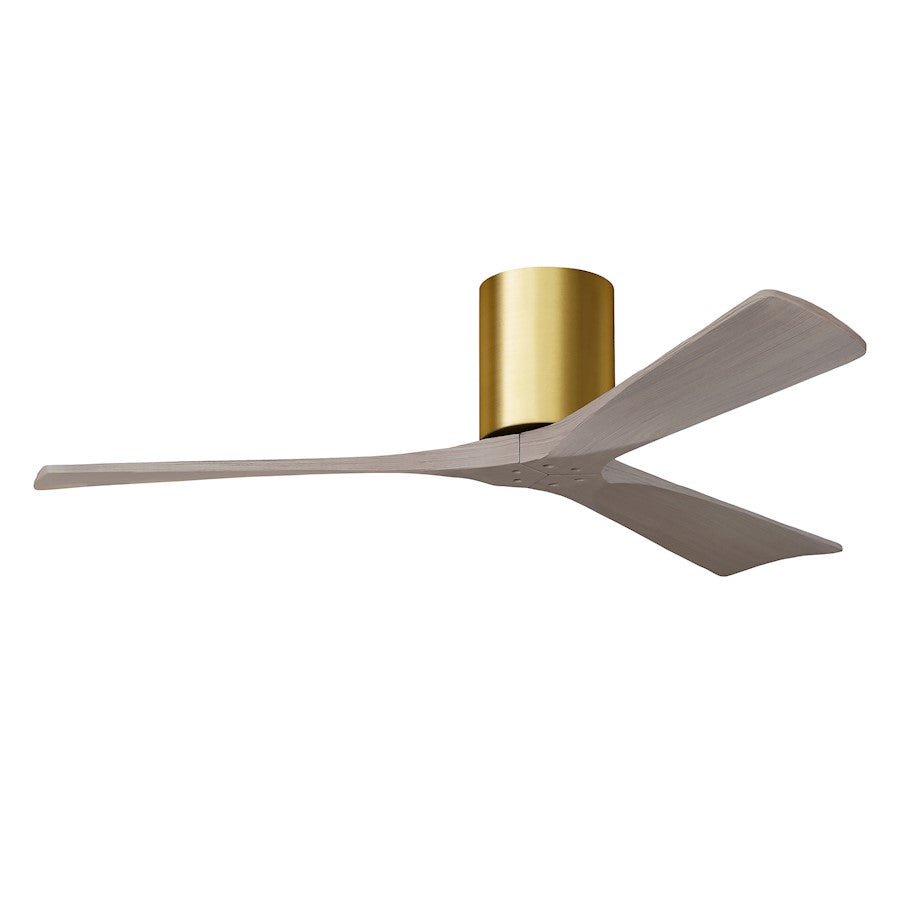 Matthews Fans Irene-3H 52in 3-Blade Ceiling Fan | Contemporary Walnut and Matte White Wood | Living Room & Bedroom | Model IR3H-WN-LM-52