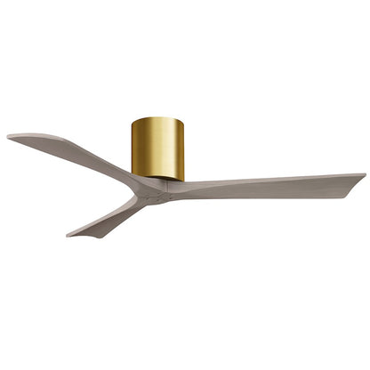 Matthews Fans Irene-3H 52in 3-Blade Ceiling Fan | Contemporary Walnut and Matte White Wood | Living Room & Bedroom | Model IR3H-WN-LM-52