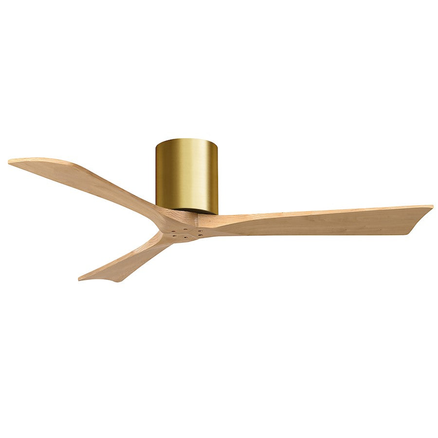 Matthews Fans Irene-3H 52in 3-Blade Ceiling Fan | Contemporary Walnut and Matte White Wood | Living Room & Bedroom | Model IR3H-WN-LM-52