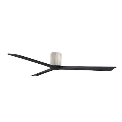 Matthews Fans Irene 3H 72in 3-Blade Ceiling Fan | Rustic Barnwood and Matte Black Solid Wood | Large Living Room & Covered | Model IR3H-BW-BK-72