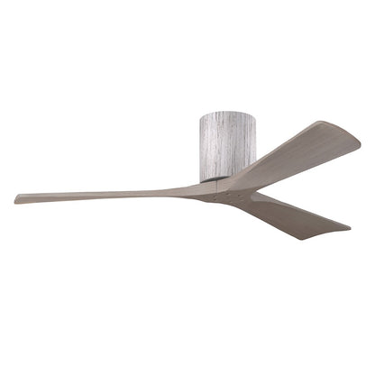 Matthews Fans Irene-3H 52in 3-Blade Ceiling Fan | Contemporary Walnut and Matte White Wood | Living Room & Bedroom | Model IR3H-WN-LM-52