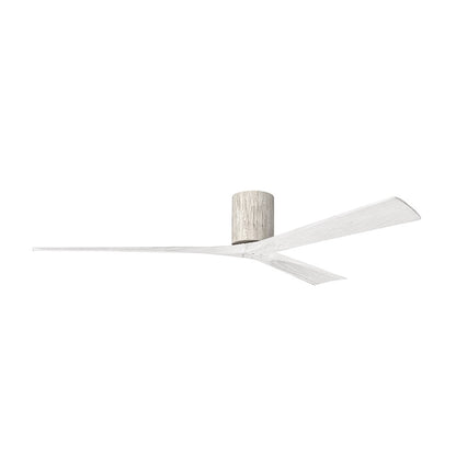 Matthews Fans Irene-3H 72in 3-Blade Ceiling Fan | Rustic Barnwood and Matte White Solid Wood | Great Room & Covered Patio | Model IR3H-BW-MWH-72