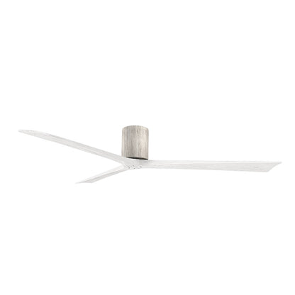 Matthews Fans Irene-3H 72in 3-Blade Ceiling Fan | Rustic Barnwood and Matte White Solid Wood | Great Room & Covered Patio | Model IR3H-BW-MWH-72