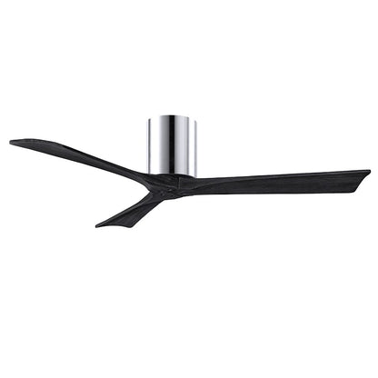 Matthews Fans Irene 3H 60in 3-Blade Ceiling Fan | Contemporary Polished Chrome and Matte White Solid Wood | Living Room | Model IR3H-CR-MWH-60