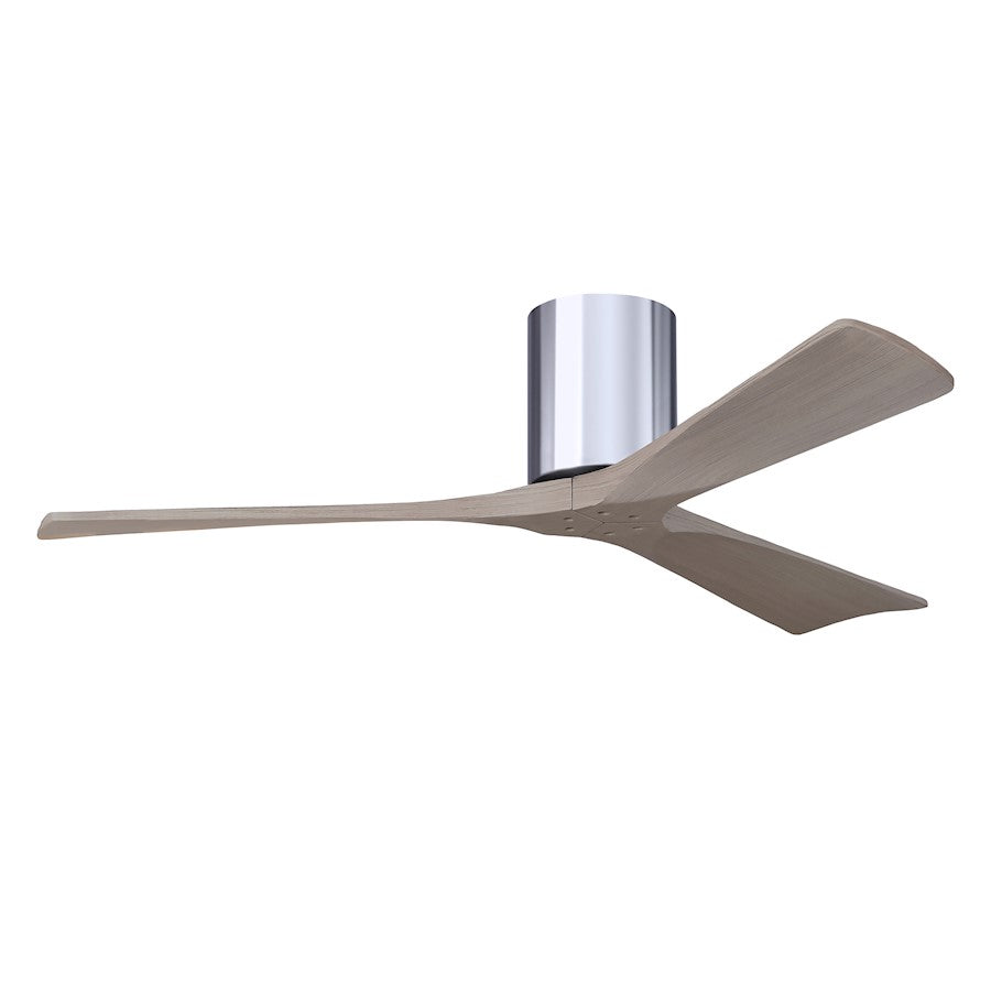 Matthews Fans Irene-3H 52in 3-Blade Ceiling Fan | Contemporary Walnut and Matte White Wood | Living Room & Bedroom | Model IR3H-WN-LM-52