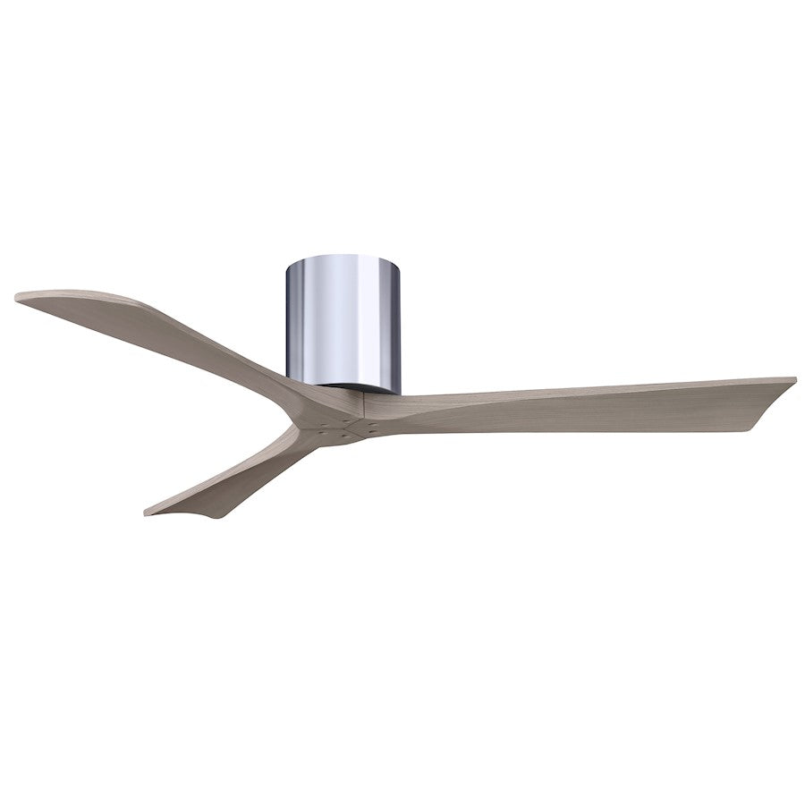 Matthews Fans Irene-3H 52in 3-Blade Ceiling Fan | Contemporary Walnut and Matte White Wood | Living Room & Bedroom | Model IR3H-WN-LM-52