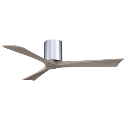 Matthews Fans Irene-3H 52in 3-Blade Ceiling Fan | Contemporary Walnut and Matte White Wood | Living Room & Bedroom | Model IR3H-WN-LM-52