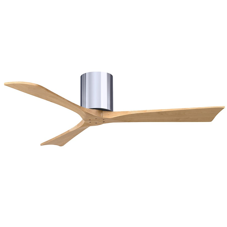 Matthews Fans Irene-3H 52in 3-Blade Ceiling Fan | Contemporary Walnut and Matte White Wood | Living Room & Bedroom | Model IR3H-WN-LM-52
