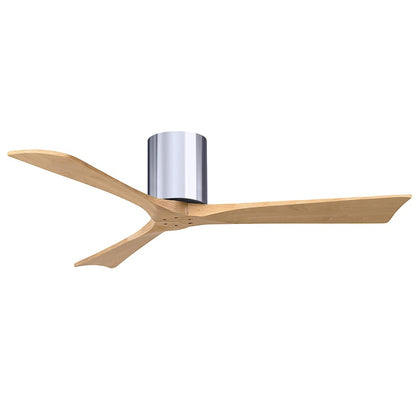 Matthews Fans Irene-3H 52in 3-Blade Ceiling Fan | Contemporary Walnut and Matte White Wood | Living Room & Bedroom | Model IR3H-WN-LM-52