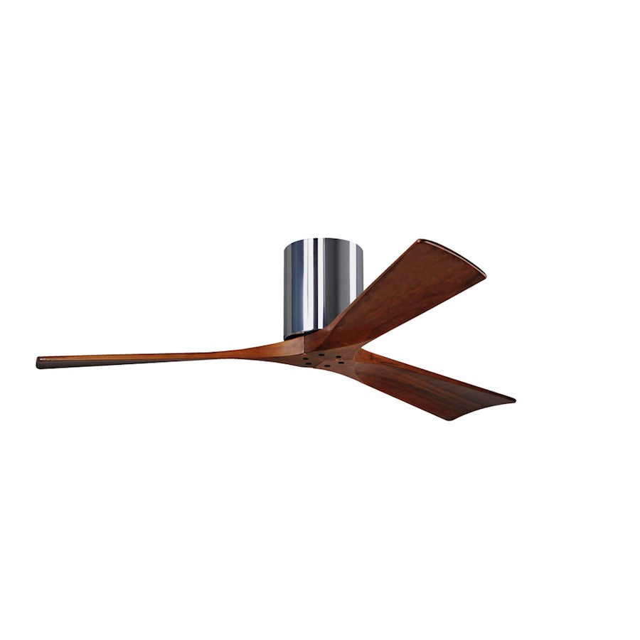 Matthews Fan Irene-3H 60in 3-Blade Ceiling Fan | Gloss White and Walnut Wood Blades | Bedroom & Living Room | 60 x 60 x 10 in | Model IR3H-WH-WA-60