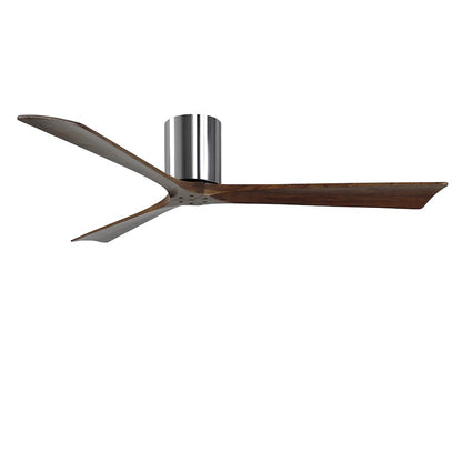 Matthews Fan Irene-3H 60in 3-Blade Ceiling Fan | Gloss White and Walnut Wood Blades | Bedroom & Living Room | 60 x 60 x 10 in | Model IR3H-WH-WA-60