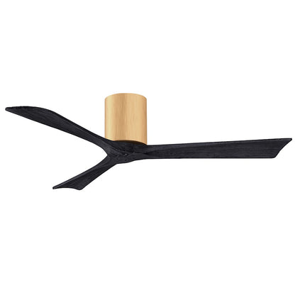 Matthews Fans Irene-3H 52in 3-Blade Ceiling Fan | Contemporary Walnut and Matte White Wood | Living Room & Bedroom | Model IR3H-WN-LM-52