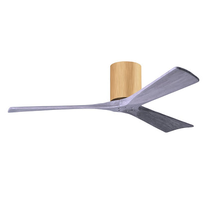 Matthews Fans Irene-3H 52in 3-Blade Ceiling Fan | Contemporary Walnut and Matte White Wood | Living Room & Bedroom | Model IR3H-WN-LM-52