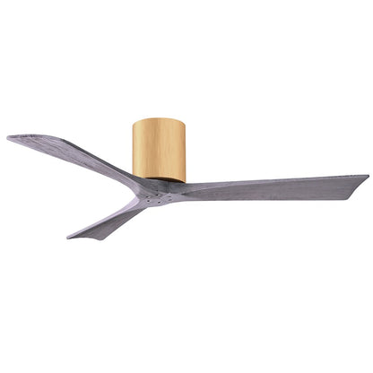 Matthews Fans Irene-3H 52in 3-Blade Ceiling Fan | Contemporary Walnut and Matte White Wood | Living Room & Bedroom | Model IR3H-WN-LM-52