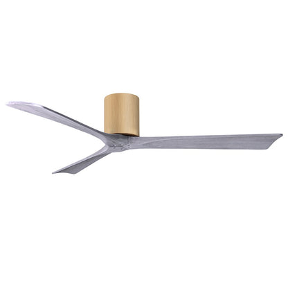 Matthews Fans Irene-3H 60in 3-Blade Ceiling Fan | Contemporary Light Maple and Barnwood Solid Wood | Great Room & Covered Patio | Model IR3H-LM-BW-60