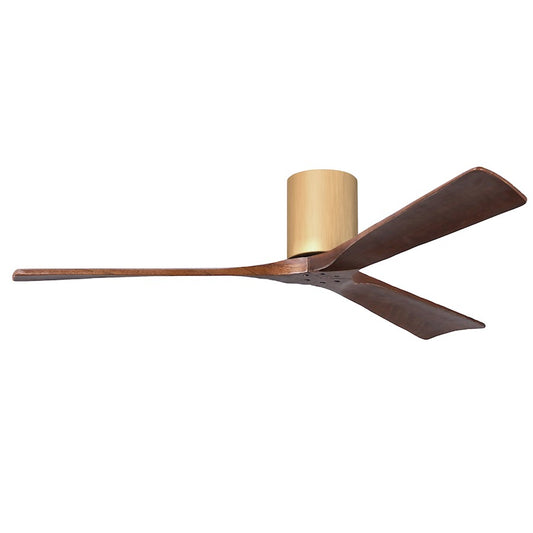 Matthews Fans Irene-3H 60in 3-Blade Ceiling Fan | Contemporary Light Maple and Walnut Tone Solid Wood | Great Room & Large | Model IR3H-LM-WA-60