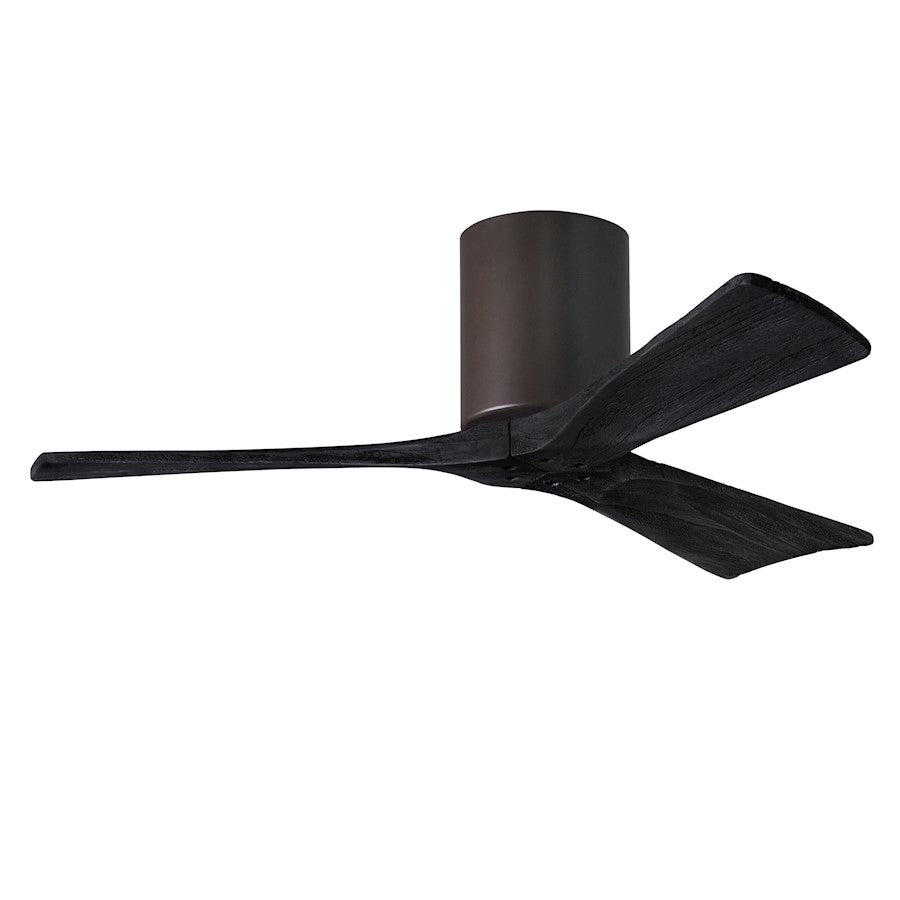 Matthews Fans Irene-3H 60in 3-Blade Ceiling Fan | Textured Bronze and Matte White Solid Wood Blades | Living Room & Bedroom | Model IR3H-TB-MWH-60