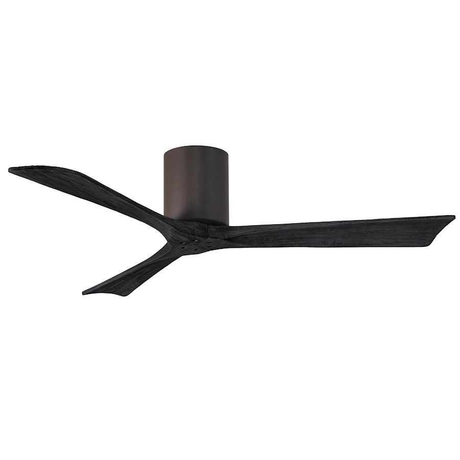 Matthews Fans Irene-3H 60in 3-Blade Ceiling Fan | Textured Bronze and Matte White Solid Wood Blades | Living Room & Bedroom | Model IR3H-TB-MWH-60