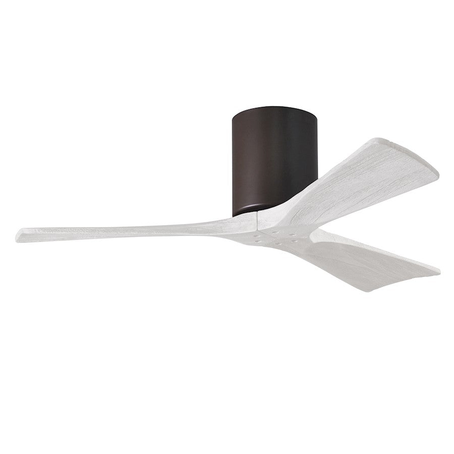 Matthews Fans Irene-3H 60in 3-Blade Ceiling Fan | Textured Bronze and Matte White Solid Wood Blades | Living Room & Bedroom | Model IR3H-TB-MWH-60