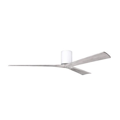 Matthews Fans Irene 3H 72in 3-Blade Ceiling Fan | Contemporary Gloss White and Barn Wood Solid Wood | Great Room & Covered | Model IR3H-WH-BW-72