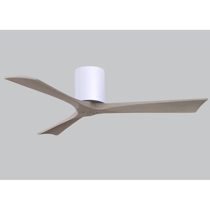 Matthews Fans Irene-3H 52in 3-Blade Ceiling Fan | Contemporary Walnut and Matte White Wood | Living Room & Bedroom | Model IR3H-WN-LM-52