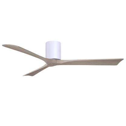Matthews Fans Irene-3H 60in 3-Blade Ceiling Fan | Contemporary Gloss White and Gray Ash Solid Wood | Living Room & Bedroom | Model IR3H-WH-GA-60