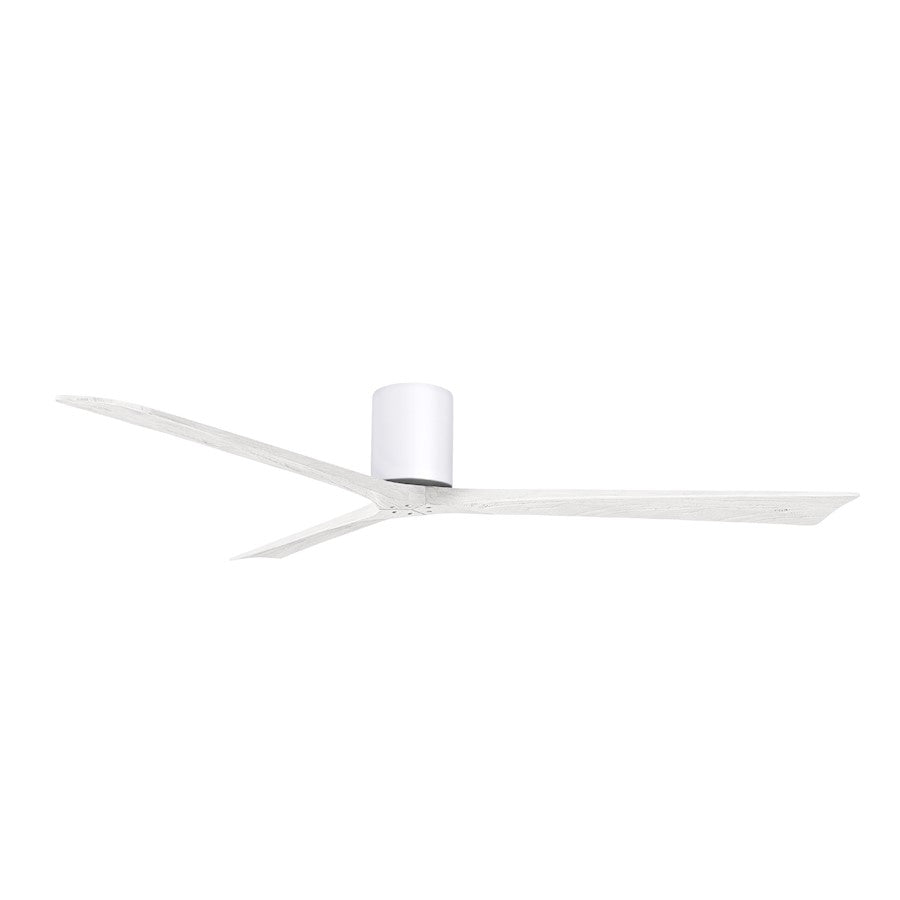Matthews Fans Irene-3H 72in 3-Blade Ceiling Fan | Contemporary Gloss White and Matte White | Living Room & Bedroom | Model IR3H-WH-MWH-72
