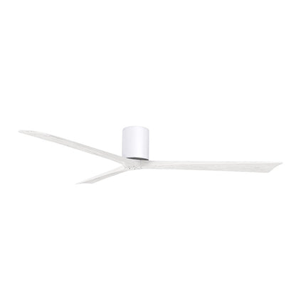 Matthews Fans Irene-3H 72in 3-Blade Ceiling Fan | Contemporary Gloss White and Matte White | Living Room & Bedroom | Model IR3H-WH-MWH-72