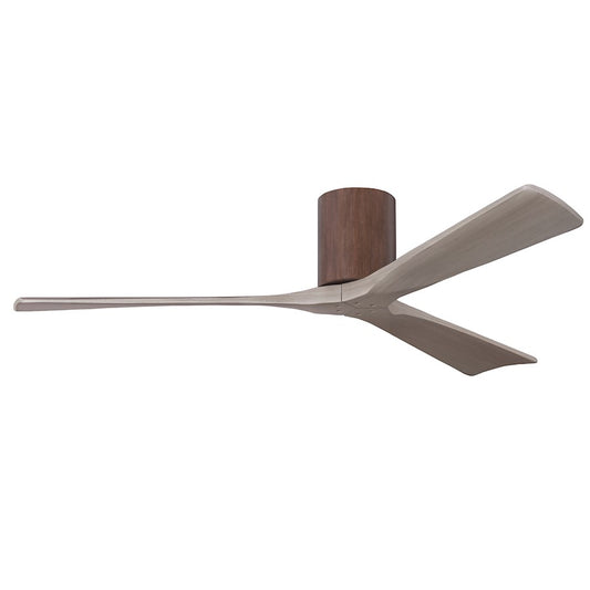 Matthews Fans Irene-3H 60in 3-Blade Ceiling Fan | Contemporary Walnut and Gray Ash Solid Wood | Living Room & Bedroom | Model IR3H-WN-GA-60